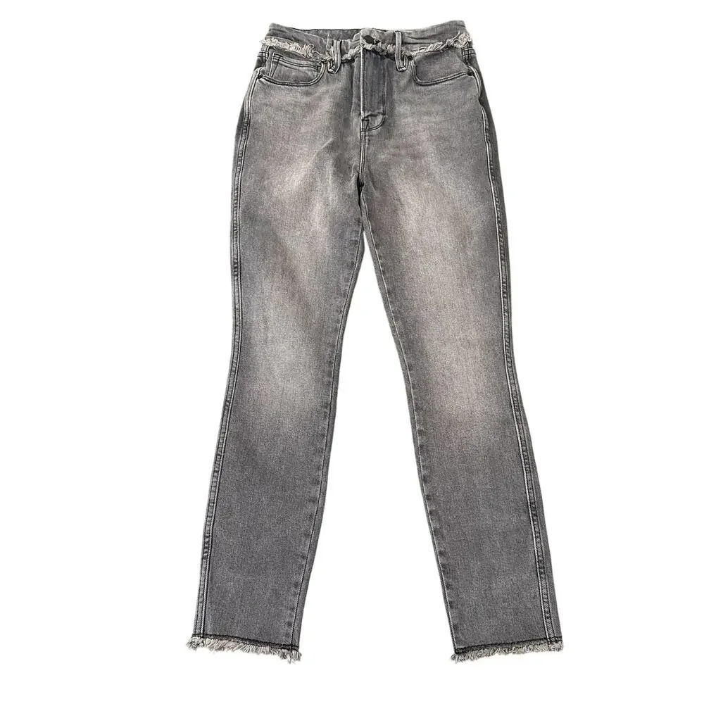 Good American Women's Grey Jeans Size 26